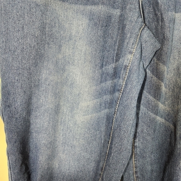 Shein Curve Curve Jeans Womens High Rise Wide Leg, sz 32 (0XL) - Picture 3 of 8